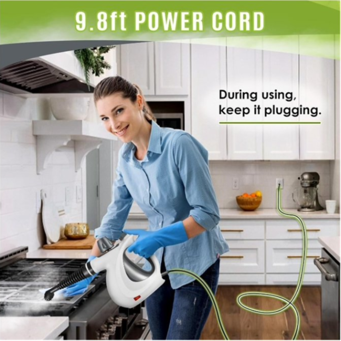 Natural Pressurized Steam Cleaner