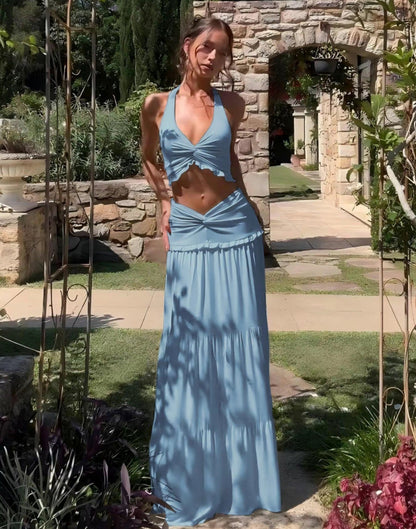 Butterfly Maxi Two-Piece Set