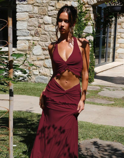 Butterfly Maxi Two-Piece Set