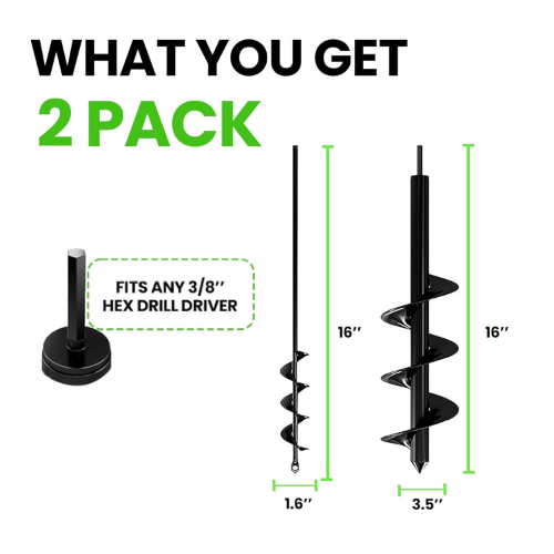 Auger Drill Bits for Gardening