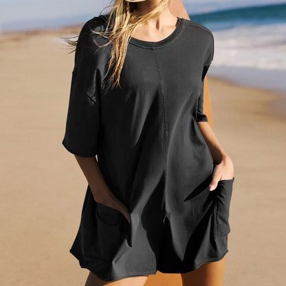 Vintara Oversized T-Shirt Romper