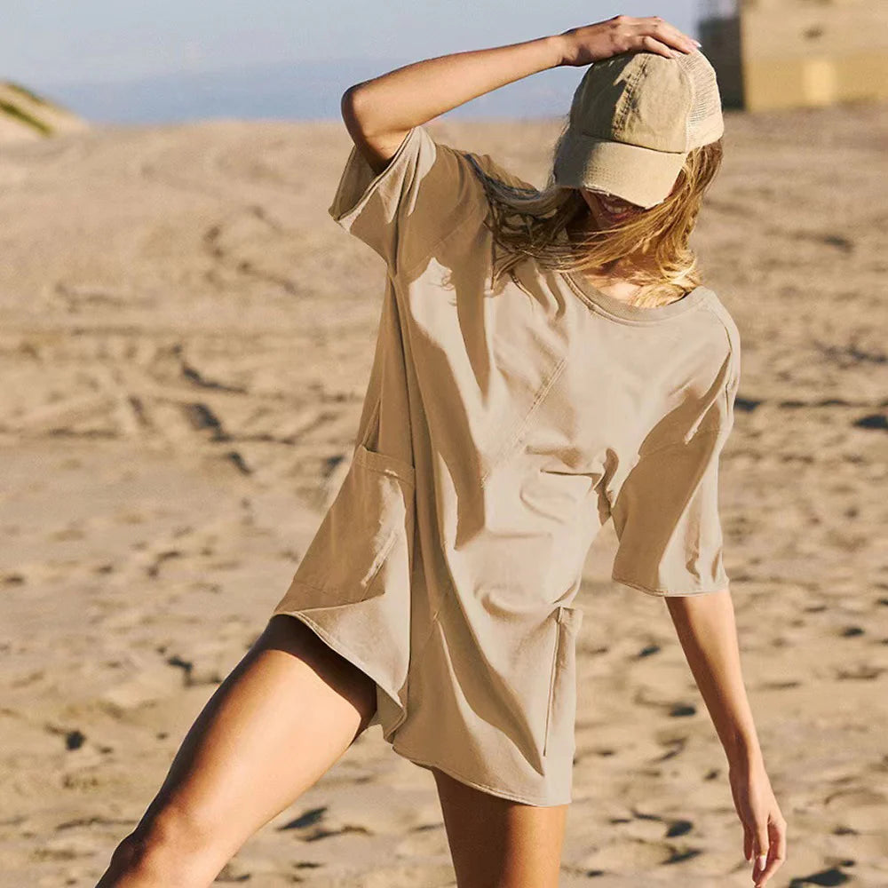 Vintara Oversized T-Shirt Romper